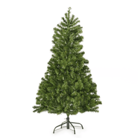 Hinged Tree Christmas Tree With 200 Clear Lights, Diameter 32 (Color: Green)